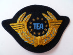 AIRLINE WING bullion  TEA  gold on black