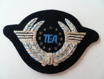 AIRLINE WING bullion  TEA  silver on black