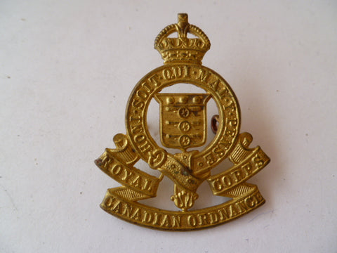 CANADA ordnance corps cap badge 40/50s k/c no maker