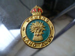 brit womens land army badge enameled