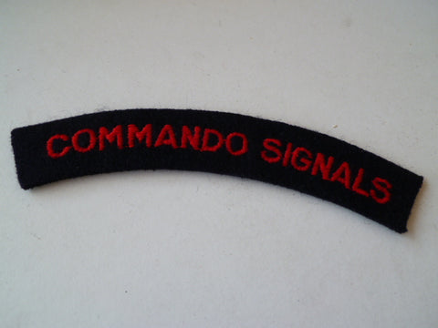 BRITAIN commando signals on felt rocker