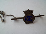 BRITAIN  merchant marine tie bar  badge