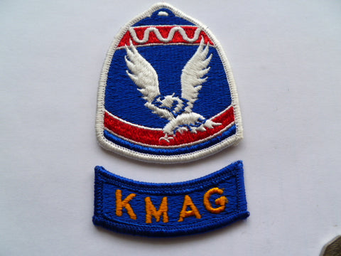 US ARMY KMAG 2 piece nice patches