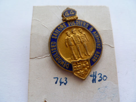 AUSTRALIA demobilised soldiers,sailors&airmen assn badge1944