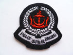 BRUNEI police beret patch small 2 1/2 inches