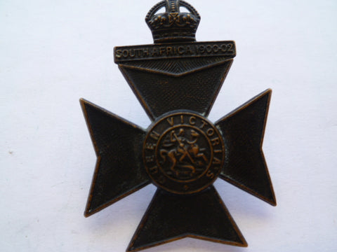 queen victoria,s rifles cap badge