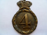 BRITAIN  4 th [kings own regt of foot] helmet plate 1844