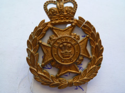 radnor home guard cap badge post 51