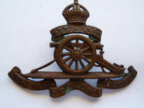 artillery cap badge k/c nice older badge TERRITORIAL