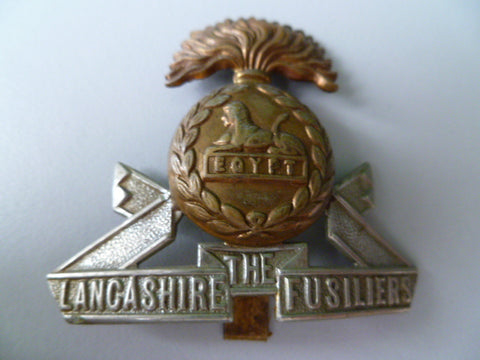 the lancashire fusiliers cap badge bi metal