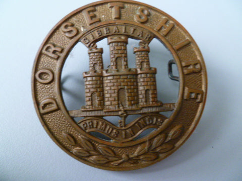 dorsetshire regt helmet plate centr badge all brass