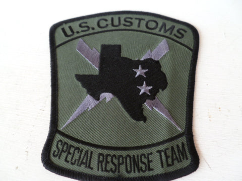 CUSTOMS subdued special response team patch