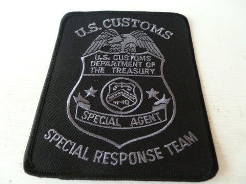 CUSTOMS special response team patch black
