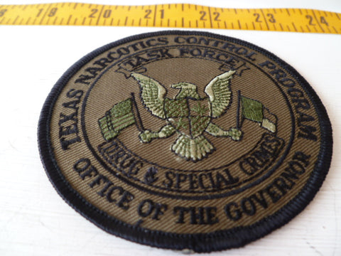 TEXAS governor office texas drug task force patch subdued