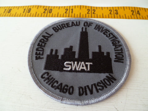 FBI SWAT chicago divison grey subdued patch