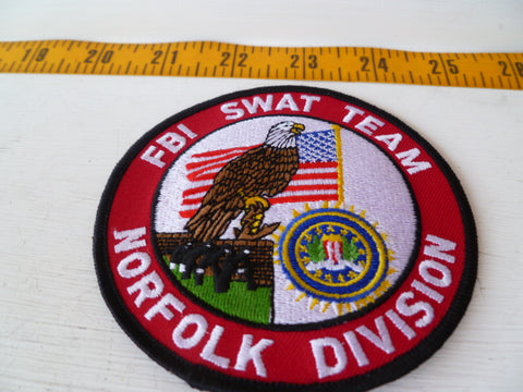 FBI SWAT team norfolk division patch coloured