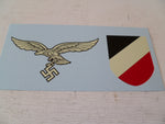GERMAN WWII helmet decals luftwaffe
