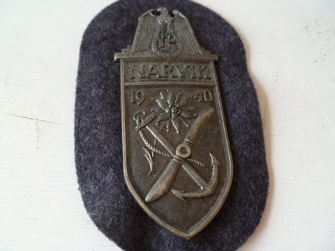 GERMAN WWII narvik shield l/w