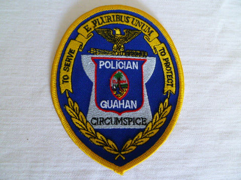 GUAM POLICIAN  police patch