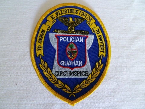 GUAM POLICIAN  police patch