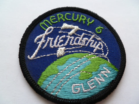 SPACE patch usa mercury 6 glenn