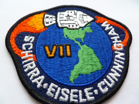 SPACE patch usa VII schirra-eisele-cunningham