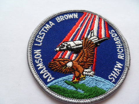 SPACE patch usa adamson,leestma,brown,shaw, richards