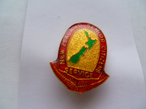 NZ senior citizens service badge [ carers]