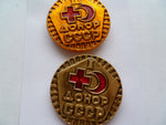 RUSSIA 2 red cross badges diff colours