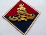 NEW ZEALAND artillery cap badge no lugs sewn on felt backing