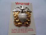 USN cap badge in box old vanguard................pn 3355