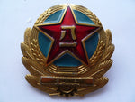 CHINA army cap badge exc