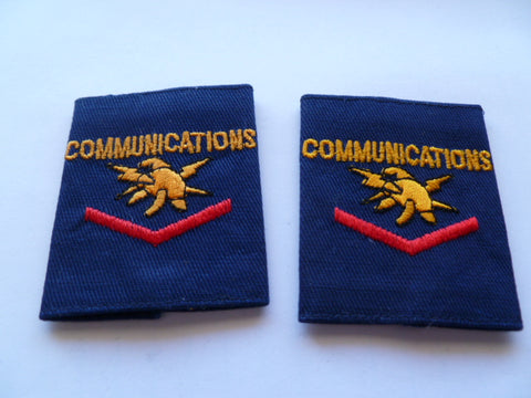 AUSTRALIA fire communicationssmaller  eppaullettes new cond pair