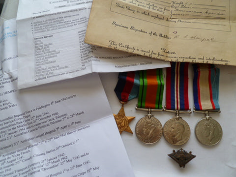 australia ww2 group 4 to kiwi born armoured corp nx w/paperwork