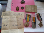 brit ww1 1914 trio and original bar group coldstream guards