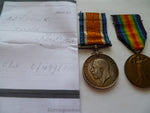 brit ww1 PAIR middlesex regt bit paperwork