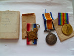 brit ww1 RNR  trio BOXED as issued nef cond