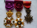 BELGIUM order of leopold high award order crown& c de g