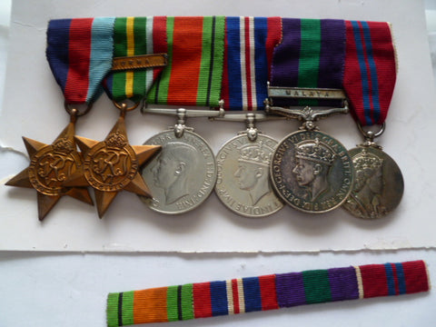 brit ww2 and malaya RAF nice combo of medals w/53 coronation