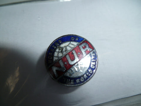 brit nat union of railwaymen lapel badge