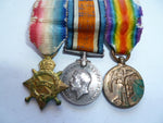 brit mini medals trio ww1 older made