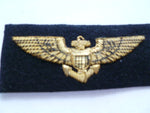 usa usn ww2 pilot gold wire emb wing ex cond scarce