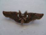 usa aac ww2 wings airgunner 2 inch shirt size m/m stg sil