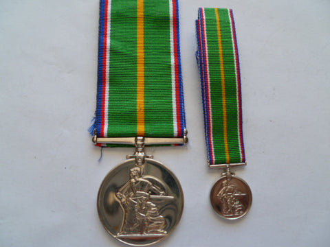 brit service medals set  full size and mini