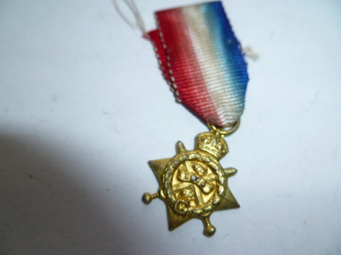 brit 1914 star older mini medal
