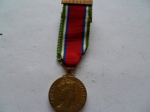 brit / seira leone bar congo gsm very scarce mini medal