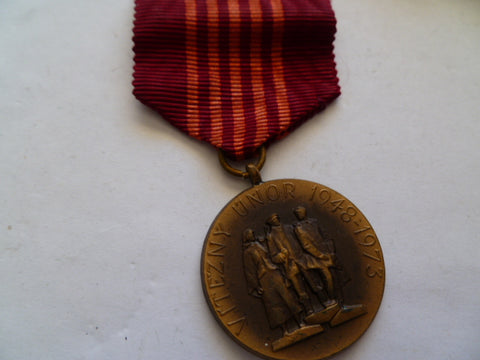Czechoslovakia medal 1978 for anv revolution