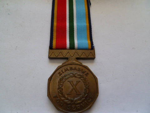 zimbabwe 10 year long service medal