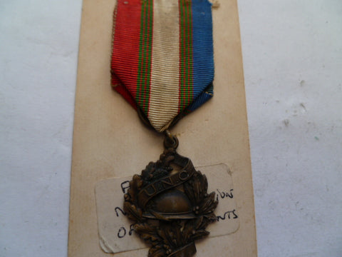 france U.N.C national union of combatants medal