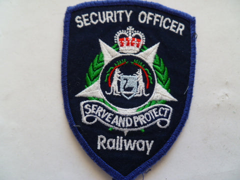 west australia police/rail security officer patch